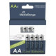 Mediarange BATTERY RECH. LI-ION AA 1.5V/1400MAH 4P MRBAT161 MEDIARANGE