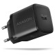 Axagon MOBILE CHARGER WALL USB-C 20W/1PORT BLACK ACU-PD20 AXAGON