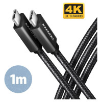 Axagon CABLE USB-C TO USB-C 1M 100W/BLACK BUCM32-CM10AB AXAGON
