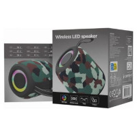 Gembird Portable Speaker|GEMBIRD|Camouflage|Portable/Wireless|Bluetooth|SPK-BT-LED-05-CM