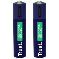 Trust BATTERY RECH. LI-ION AAA 1.5V/500MAH USB-C 2PACK 25585 TRUST