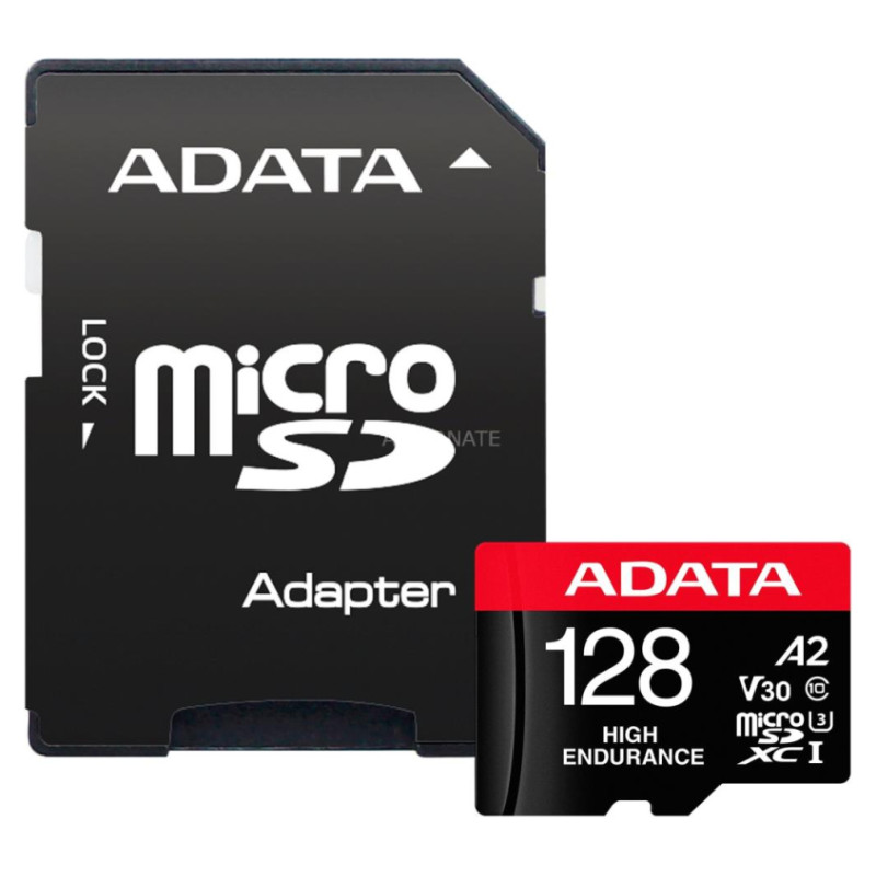 Adata MEMORY MICRO SDXC 128GB W/AD./AUSDX128GUI3V30SHA2-RA1 ADATA