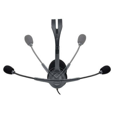 Logitech H111 Corded Stereo Headset - BLACK - 3.5 MM