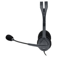 Logitech HEADSET STEREO H111/GREY 981-000593 LOGITECH