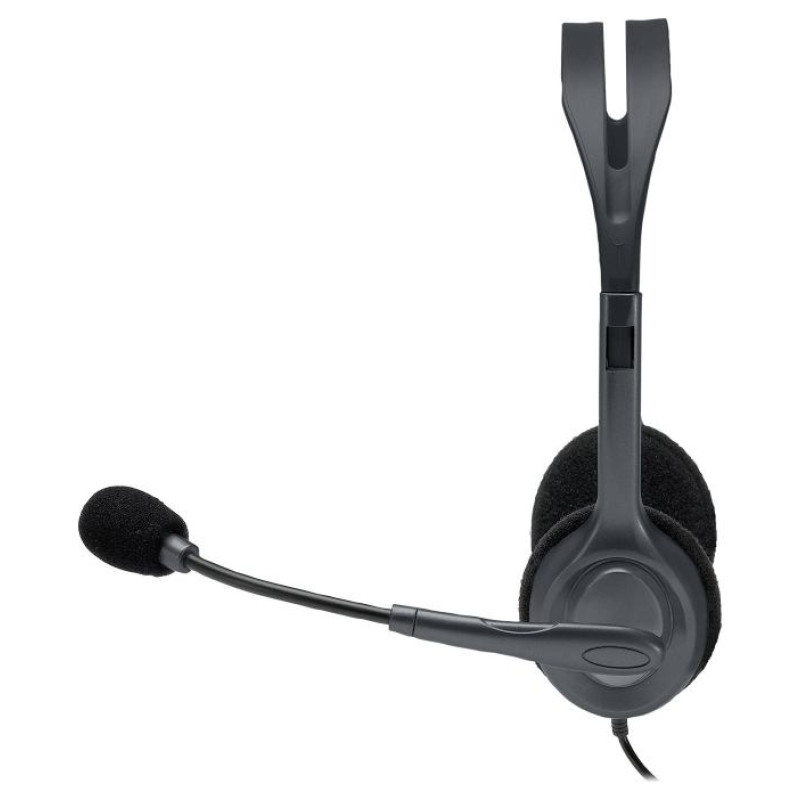 Logitech H111 Corded Stereo Headset - BLACK - 3.5 MM