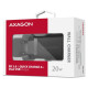 Axagon MOBILE CHARGER WALL USB 20W/2PORT BLACK ACU-PQ20 AXAGON