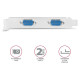 Axagon NET CARD PCIE 2PORT 250KBPS/SP&LP PCEA-S2N AXAGON