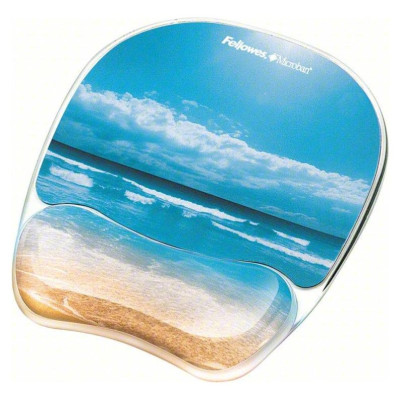 Fellowes MOUSE PAD PHOTO GEL/SANDY BEACH 9179301 FELLOWES