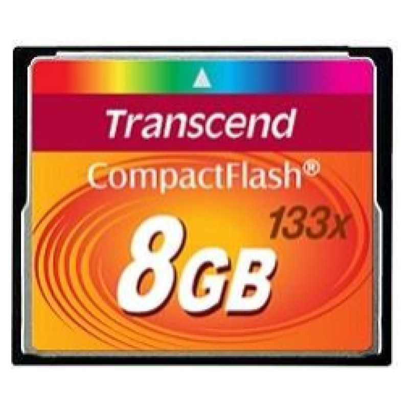 Transcend MEMORY COMPACT FLASH 8GB/133X TS8GCF133 TRANSCEND
