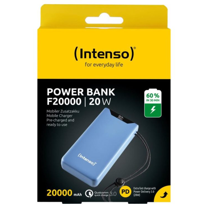 Intenso POWER BANK USB 20000MAH QC3.0/BLUE F20000 7332055 INTENSO