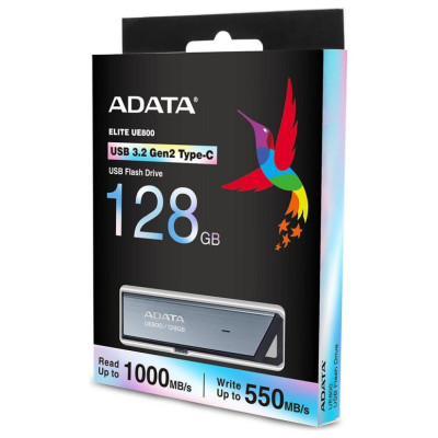 Adata MEMORY DRIVE FLASH USB-C 128GB/SILV AELI-UE800-128G-CSG ADATA
