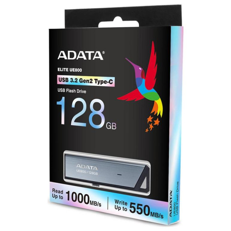 Adata MEMORY DRIVE FLASH USB-C 128GB/SILV AELI-UE800-128G-CSG ADATA