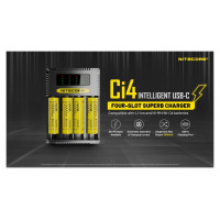 Nitecore BATTERY CHARGER 4-SLOT/CI4 NITECORE