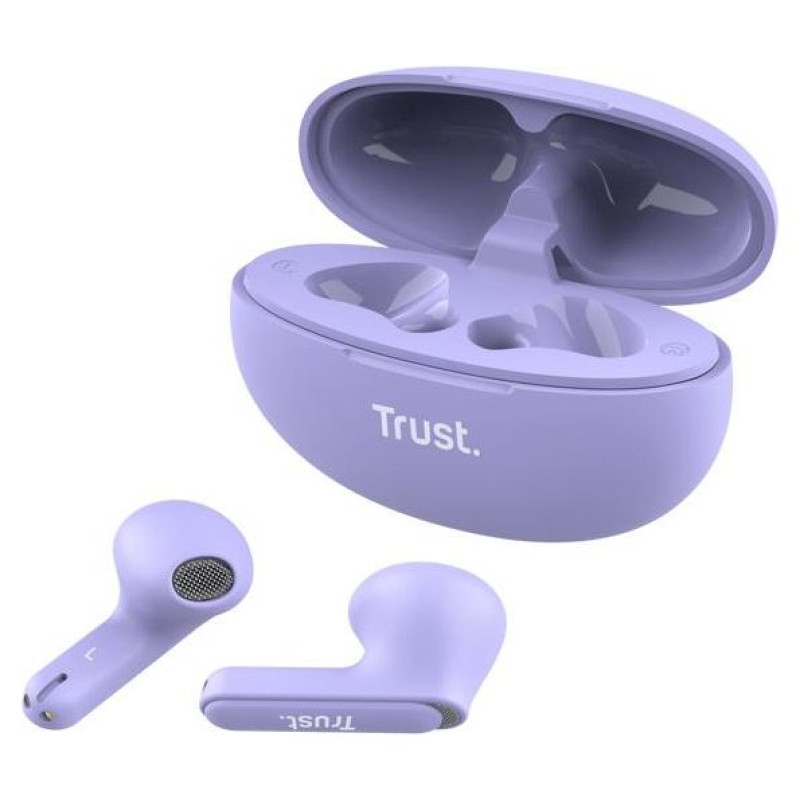 Trust HEADSET EARPHONES YAVI BT ENC/PURPLE 25299 TRUST