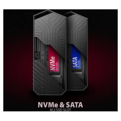 Axagon EEM2-GAM USB-C 3.2 Gen 2 10Gbps - M.2 NVMe/SATA SSD GAME 30-80mm ALU box