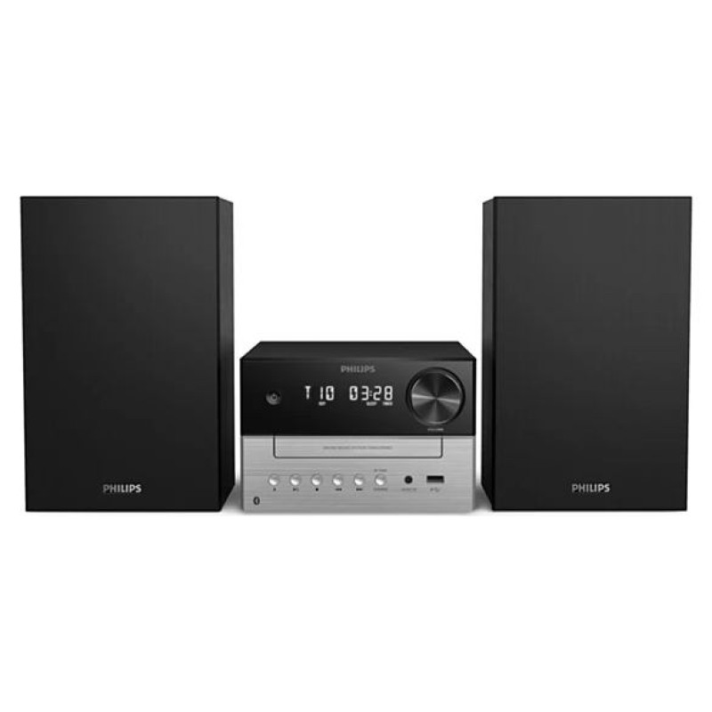 Philips mūzikas sistēma ar Bluetooth, CD, 20W, melns/sudraba - TAM3205M2/12