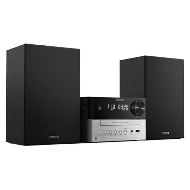 Philips mūzikas sistēma ar Bluetooth, CD, 20W, melns/sudraba - TAM3205M2/12