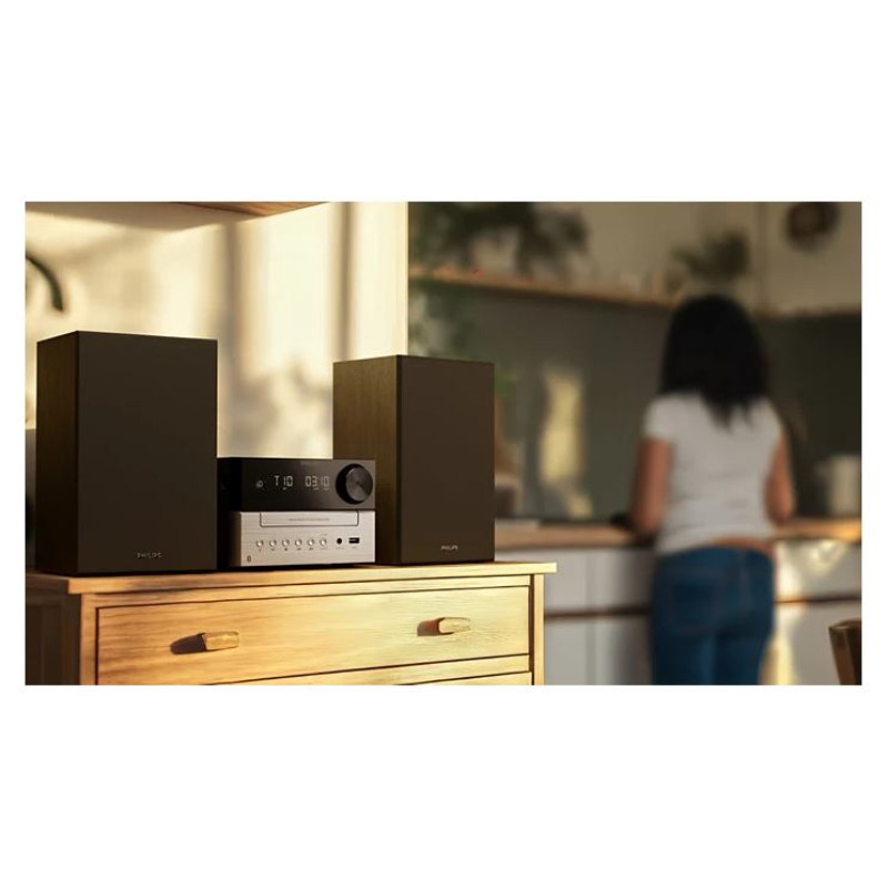 Philips mūzikas sistēma ar Bluetooth, CD, 20W, melns/sudraba - TAM3205M2/12