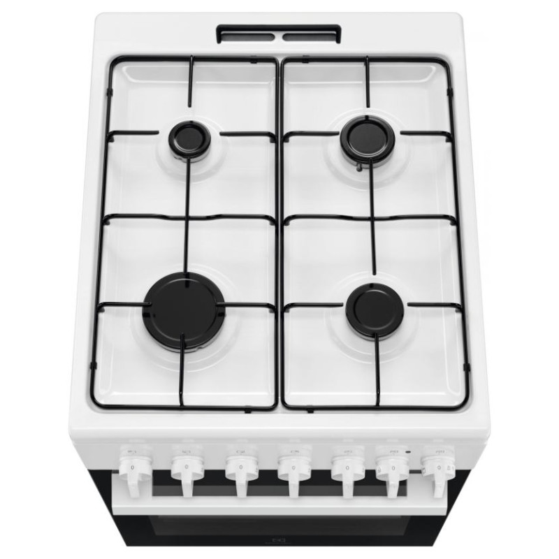 Electrolux gāzes plīts ar elektrisko cepe&scaron;krāsni, 50cm, balta - LKK520032W