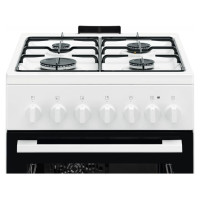Electrolux gāzes plīts ar elektrisko cepeškrāsni, 50cm, balta - LKK520032W