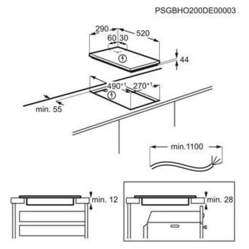 Electrolux indukcijas plīts virsma - LIT30230C