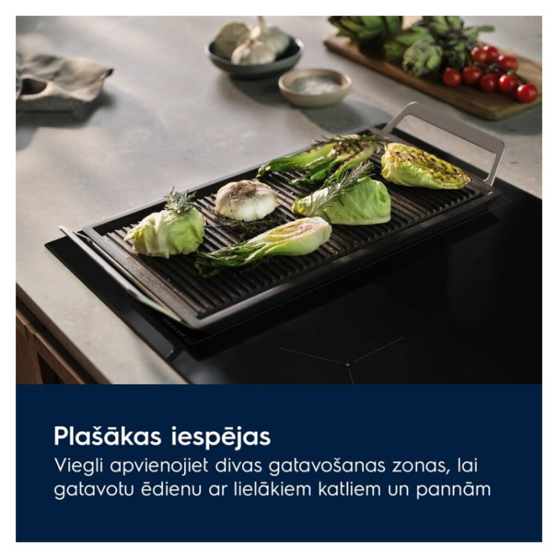 Electrolux 600 Flex Bridge ar Hob2Hood indukcijas plīts virsma, 60cm - EIV64453