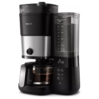 Philips All-in-1 Brew Kafijas aparāts ar pilienu filtru un dzirnaviņām, melns un sudraba - HD7900/50