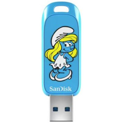 Sandisk USB 3.2,Ingot Type-A,130MB/s,Smurfette Edition,4x6 Blister,Global