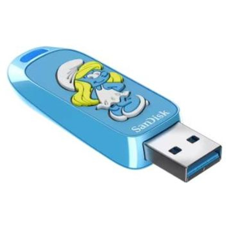 Sandisk USB 3.2,Ingot Type-A,130MB/s,Smurfette Edition,4x6 Blister,Global