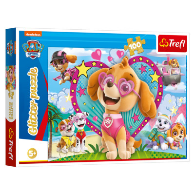 Trefl PAW PATROL Mirdzo&scaron;a Puzle, 100 gab.