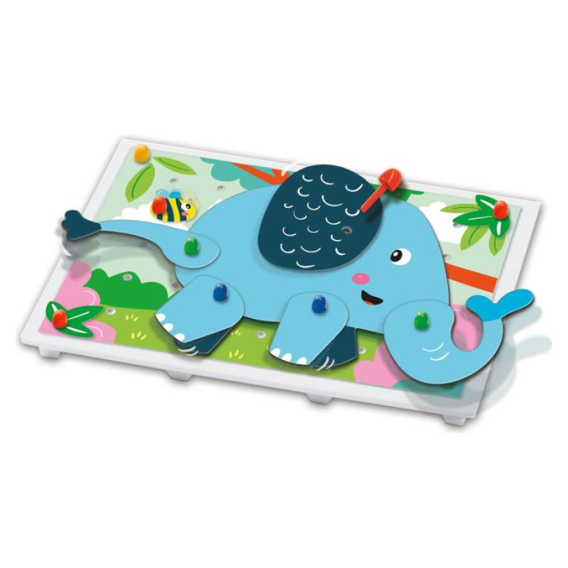 SES Mozaīkas dēlis ar tapiņām - dzīvnieku puzles