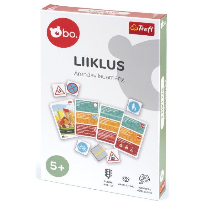 BO. Развивающая настольная игра "Дорожное движение" (на эстонском языке)