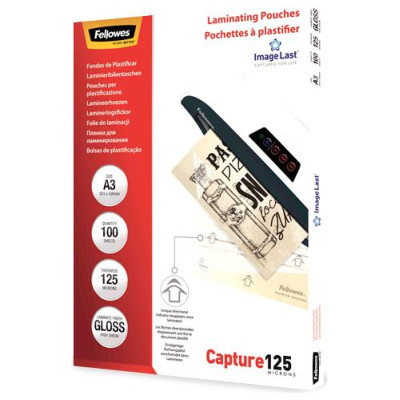 Fellowes LAMINATOR POUCH IMAGELAST/A3 125 100PCS 5307506 FELLOWES