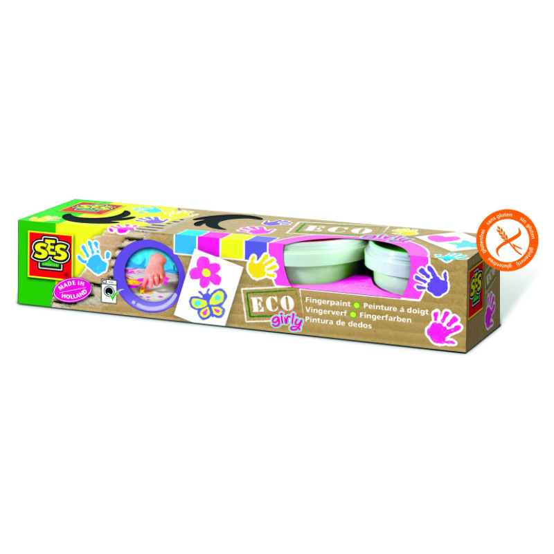 SES Eco Girly Pirkstu krāsa 4 krāsās