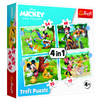 Trefl DISNEY Pužļu komplekts 4in1 Mikijs