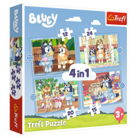 Trefl BLUEY Pužļu komplekts 4in1
