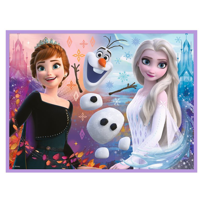 Trefl FROZEN Puzle 30+48+24 memo Ledus Sirds 2