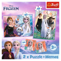 Trefl FROZEN Puzle 30+48+24 memo Ledus Sirds 2