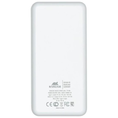 Rivacase POWER BANK USB 20000MAH/VA2572 WHITE RIVACASE