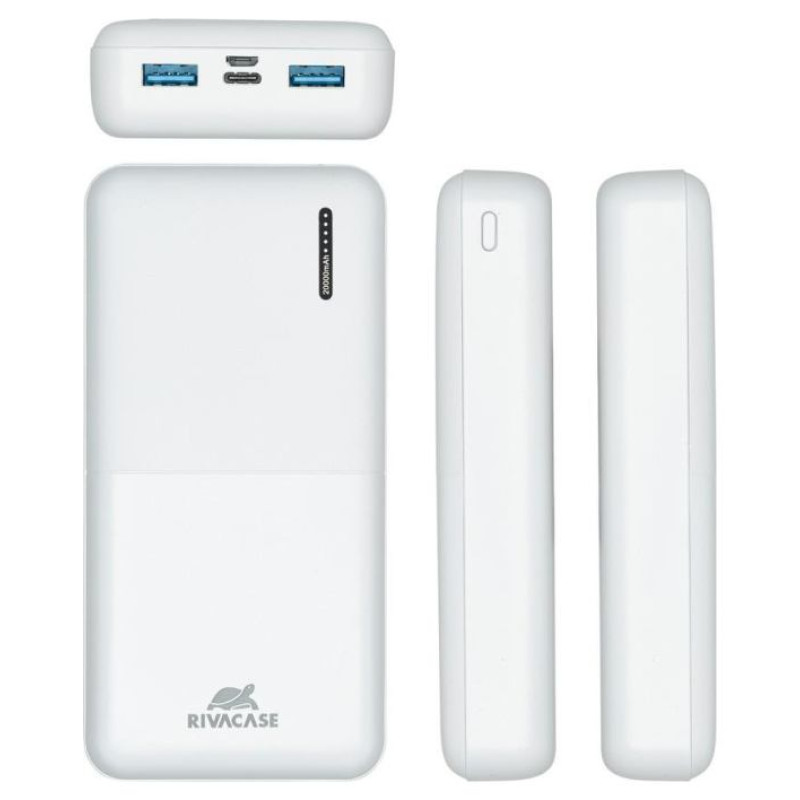 Rivacase POWER BANK USB 20000MAH/VA2572 WHITE RIVACASE