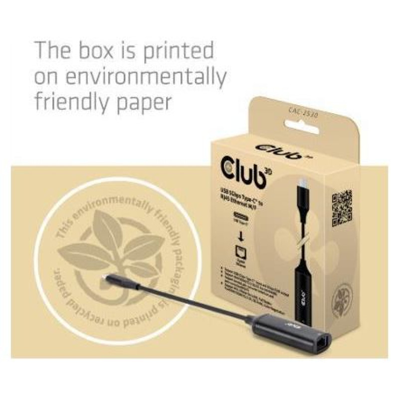 Club3D I/O ADAPTER USB TO RJ45/M/F CAC-1421 CLUB3D
