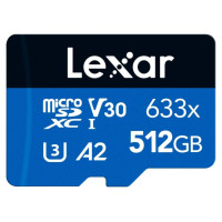 Lexar MEMORY MICRO SDXC 512GB UHS-I/W/ADAPTER LSDMI512BB633A LEXAR
