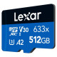 Lexar MEMORY MICRO SDXC 512GB UHS-I/W/ADAPTER LSDMI512BB633A LEXAR