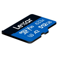 Lexar MEMORY MICRO SDXC 512GB UHS-I/W/ADAPTER LSDMI512BB633A LEXAR