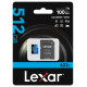 Lexar MEMORY MICRO SDXC 512GB UHS-I/W/ADAPTER LSDMI512BB633A LEXAR