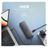 Axagon I/O HUB USB-C 9IN1 5GBPS/0.2M HMC-8HLSA AXAGON