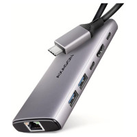 Axagon I/O HUB USB-C 6IN1 10GBPS/0.15M HMC-6G2L AXAGON