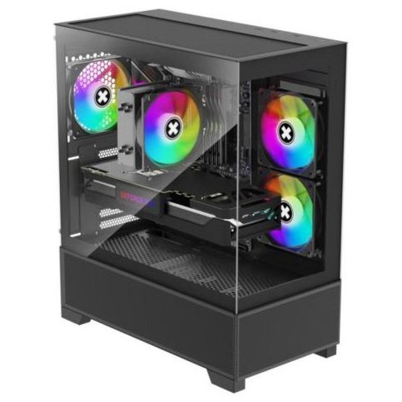 Xilence Case|XILENCE|XG172|MidiTower|Case product features Fan control panel/Transparent panel|Not included|Colour Black|XG172
