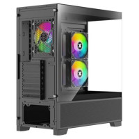 Xilence Case|XILENCE|XG172|MidiTower|Case product features Fan control panel/Transparent panel|Not included|Colour Black|XG172
