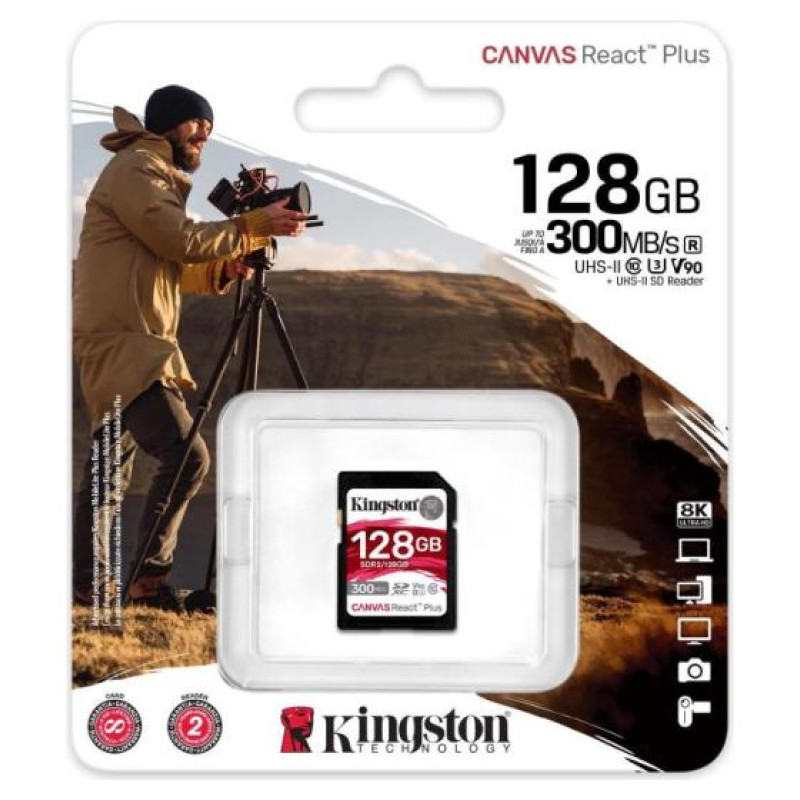 Kingston MEMORY SDXC 128GB C10/SDR2/128GB KINGSTON